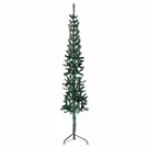 Vidaxl Slim Artificial Half Christmas Tree With Stand, 8 Ft Height, Space Saving. Fixed Price $53.99.