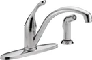 Delta Collins Single Handle Kitchen Faucet W/ Spray Chrome-certified Refurbished. Fixed Price $86.16.