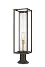 Z-lite 584PHBR-533PM Dunbroch 30" Tall Marine Grade Outdoor Pier Deep Bronze /. Fixed Price $302.00.