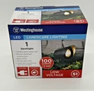 Westinghouse Led Landscape Lighting Spotlight Black S1 Low Voltage. Fixed Price $24.97.