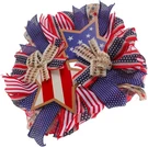 Patriotic Independence Day Wreath Festive Front Door Decoration For Celebrations. Fixed Price $17.02.