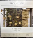 Threshold Led Wicker 7 Ft 6 Inch String Lights Indoor/outdoor Basket. Fixed Price $14.97.