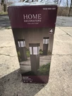 (4-PK) Home Decorators Collection Sumner Led Solar Path Light With Glass Lens. Fixed Price $59.49.