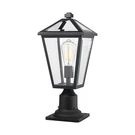 Z-lite Talbot 1 Light Outdoor Pier Mount, Black 579PHMR-533PM-BK. Fixed Price $274.00.