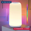 Rootro Touch Bedside Table Lamp, Sleek Design & Rgb Mode 3 Way Dimmable Small. Fixed Price $30.73.