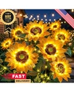 Solar Flowers Outdoor Waterproof: 3 Pack 9 Silk Sunflower Lights With 800M. Fixed Price $34.59.