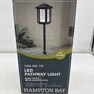 Hampton Bay Low Voltage Led Pathway Black Finish Metal W/ Bubble Glass 5W *new*. Fixed Price $27.00.