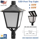60W Led Post Top Light Dusk Dawn Outdoor Parking Lot Garden Pole Fixture IP65. Fixed Price $175.05.
