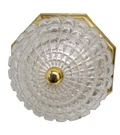 Waldorf Astoria Octagon With Cast Glass Flush Mount Light. Fixed Price $1290.00.