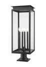 Z-lite 5018PHBR-533PM Nova 4 Light 30" Tall Pier Mount Post Black. Fixed Price $392.70.