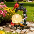 Teresa Collections Solar Cardinal Garden Statue - Waterproof Bird Decor. Fixed Price $44.99.