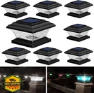 Huyieno Solar Post Cap Lights Black 8PK Warm White Rgb. Fixed Price $81.98.