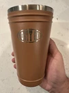 The Post Malone Big Ass Stadium Tour X Stanley Detroit Light Brown Beer Pint. Fixed Price $115.00.