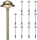 12 Pack Solid Brass 19" Low Voltage Led Pathway Lights - Antique Bronze. Fixed Price $714.99.