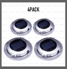 4 Pack Solar Road Path Deck Dock Warning Lights With 8 Bright White Led. Fixed Price $15.95.