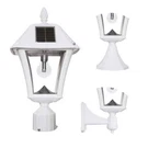 Baytown Ii Bulb 1-LIGHT White Led Outdoor Solar Post Wall Sconce Pier Base. Fixed Price $139.95.