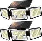 Solar Outdoor Lights 3000 Ln 7000K, 152 Led Super Bright Motion Sensor. Fixed Price $55.54.