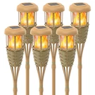 Evelynsun Solar Torch Lights Outdoor Flickering Flame 6-PACK Waterproof Auto On/. Fixed Price $223.68.