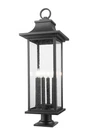 Z-lite 5017PHXLR-533PM Tiberius 6 Light 37" Tall Pier Mount Post Black. Fixed Price $522.00.