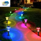 Solar Lights Outdoor Pathway Waterproof 8 Pack Color Changing Led Acrylic Mushro. Fixed Price $26.88.
