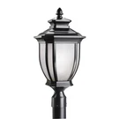 Kichler 9938BK Salisbury 1-LIGHT 21.75" Outdoor Post Lantern Black Finish. Fixed Price $394.99.