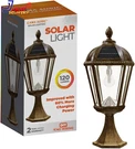 Gama Sonic Outdoor Solar Post Light With Pier Base Weathered Bronze Finish Alumi. Fixed Price $167.68.