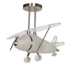 Portfolio Pendant Colgante Frosted Glass Airplane Light. Fixed Price $195.00.