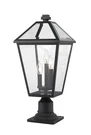 Z-lite 579PHBR-533PM Talbot Light 22" Tall Outdoor Pier Mount Black. Fixed Price $330.00.