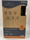 Harbor Breeze Led 5 Lumens Solar Path Light Kit 6-PACK Matte Black 3000. Fixed Price $28.95.