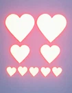 Hearts Reflective Stickers 3M Reflector Decals Pack. Fixed Price $14.95.