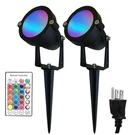 Toveenen Color Led Outdoor Landscape Spotlight 120V 12W Rgbw Waterproof Spot.... Fixed Price $28.83.