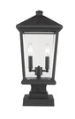 Z-lite 568PHBS-SQPM Black Beacon 2-LIGHT 23"H Outdoor Pier Mount Post. Fixed Price $476.00.