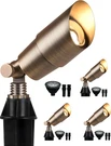 Solid Brass Low Voltage Landscape Lighting, Wired 12V Led Spotlights. Fixed Price $186.99.