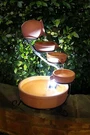 Cascade Ceramic Solar Water Fountain W/ Battery/timer Led Lights And Pump. Fixed Price $159.99.