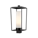 Z-lite Sheridan 1 Light 22" Outdoor Post Mount/square, Black/white 595PHBS-BK. Fixed Price $129.99.