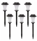 (pack Of 6) Hampton Bay Outdoor Solar Path Light Texture Bronze Finish Glass. Fixed Price $44.95.