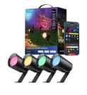 Govee Smart Outdoor Spotlights 4 Pack 2000 -lumens 36 -watt Black Low Voltage Co. Fixed Price $90.00.