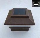 2-PK Soar Dark Brown Grain Texture Cap Led Light For 4"X4" Wood&pvc Post. Fixed Price $32.99.