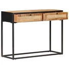 Rough Wood Mango Sideboard Natural Cane Storage Console Cabinet Vidaxl. Fixed Price $168.99.