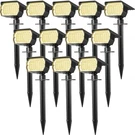 Illuminate Your Yard All Night - 12 Pack Solar Spot Lights IP65. Fixed Price $154.99.