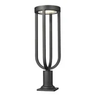 Z-lite Leland 1 Light 28" Outdoor Pier/square, Sand Blast 5005PHB-533PM-BK-LED. Fixed Price $400.00.