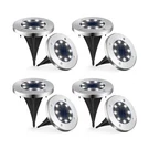 Ufond 8 Pack Solar Ground Lights, Waterproof Outdoor Garden Deco.... Fixed Price $38.69.