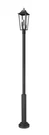 Z-lite 5008PHBR-5010P Gannon 3 Light 122" Tall Marine Grade Post Black. Fixed Price $1110.00.