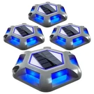 4PACK Solar Deck Lights Driveway Dock Blue For Step Sidewalk Fence. Fixed Price $35.09.