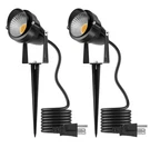 Pack Sunvie 120V Led Spotlights 12V Outdoor Landscape Lighting With Plugs New!. Fixed Price $35.98.