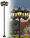 73" Aluminum Solar Lamp Post Outdoor Waterproof- 3-HEAD Pole Lights 90LM. Fixed Price $94.81.