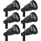 Sterno Home Ribbed 20W Cast Aluminum Halogen Outdoor Spotlight, Black (6 Pack). Fixed Price $52.42.