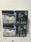 2X Hampton Bay Led Solar Roof Gutter Light 10 Lumens Integrated White Outdoor!. Fixed Price $41.99.