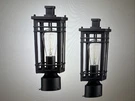 Jazava 1-LIGHT Black Aluminum Hardwired Outdoor Waterproof Post Set 2-PACK. Fixed Price $52.46.