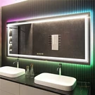Huge Led Illuminated Wall Bathroom Vanity Mirror W/ Rgb Backlit Atmosphere Decor. Fixed Price $189.92.